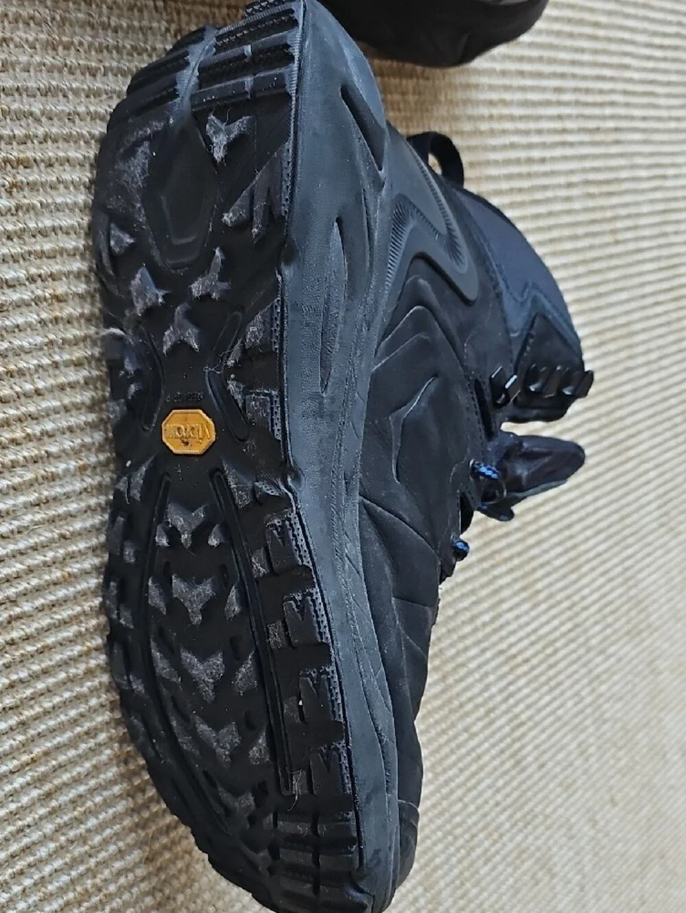 Hoka One One Navy Blue Heel Tab